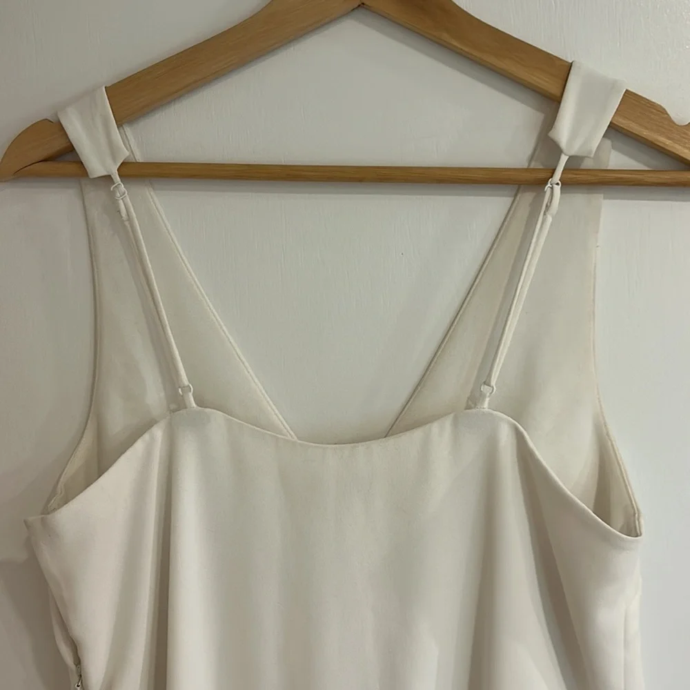 Beautiful Alexander Wang white strappy wide leg jumpsuit medium 6